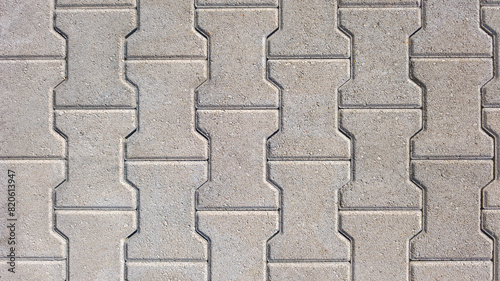 interlocking block paving floor background beige grey demo example
