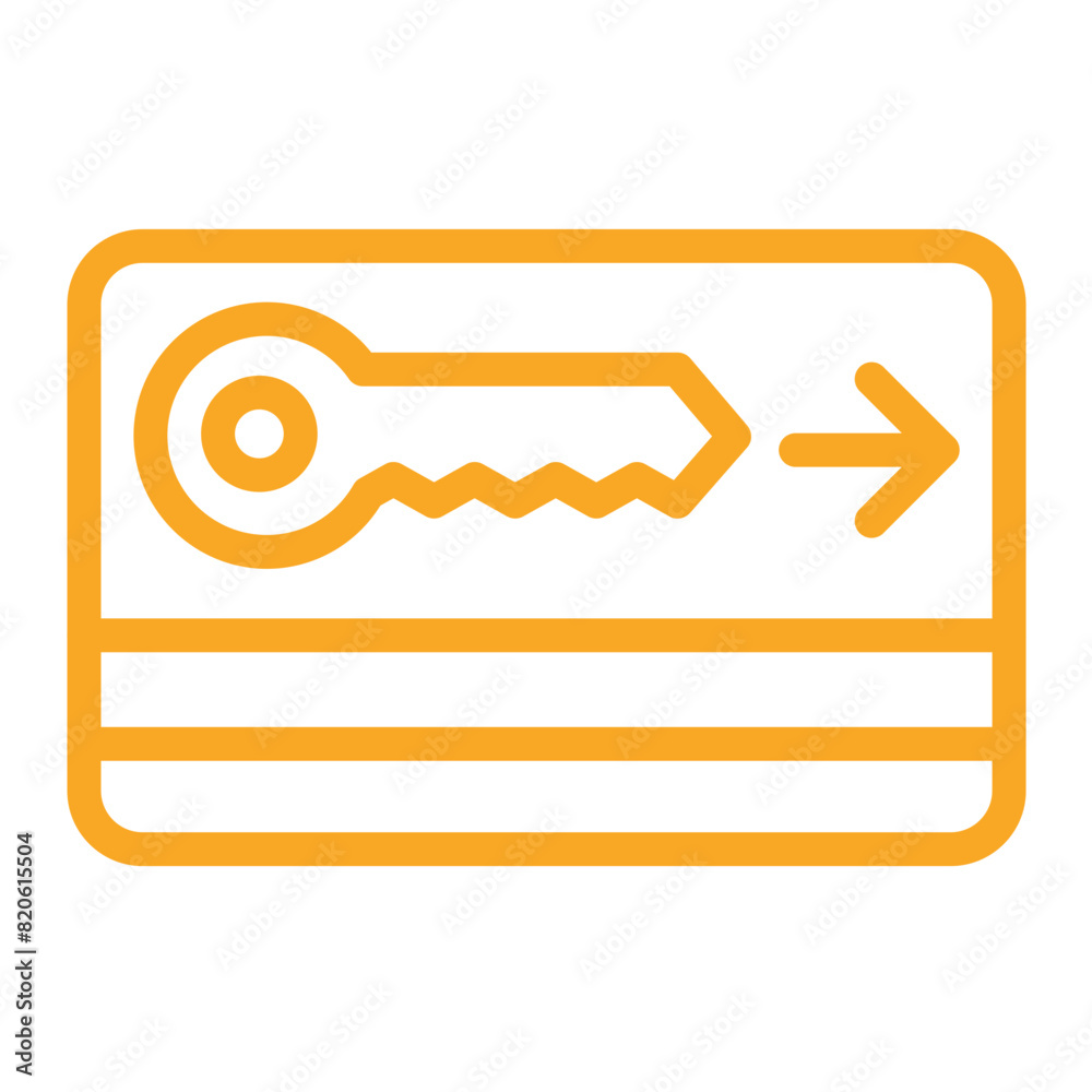 Key card Vector Icon Design Illustration Key card Vector Icon Design Illustration