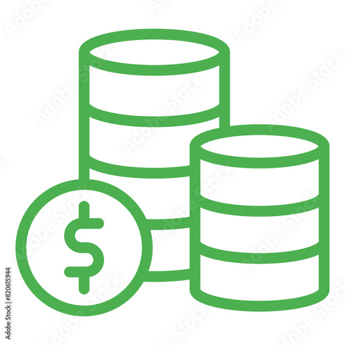 Coins Vector Icon Design Illustration
