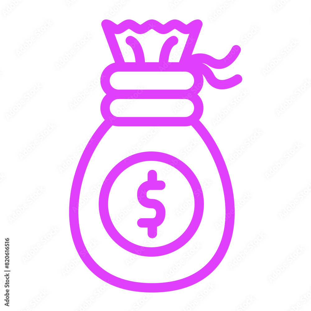 Money bag Vector Icon Design Illustration Money bag Vector Icon Design Illustration