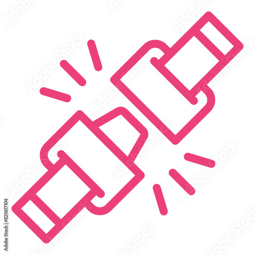 Safety belt Vector Icon Design Illustration