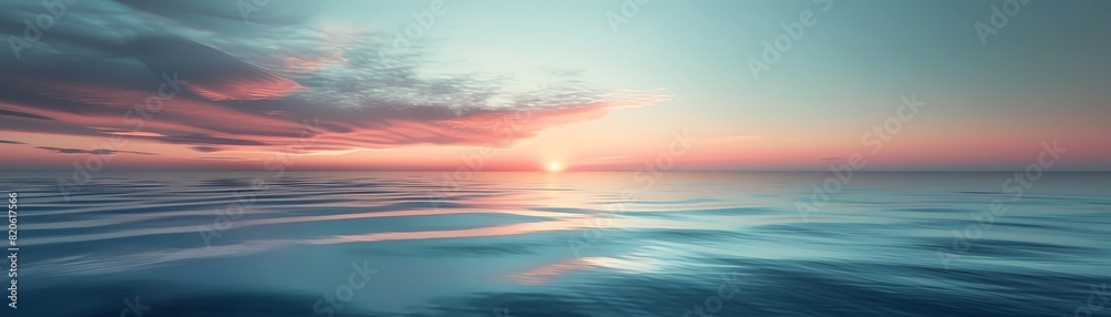 Pastel sea horizon, abstract, gradient, calming atmosphere Pastel sea horizon, abstract, gradient, calming atmosphere