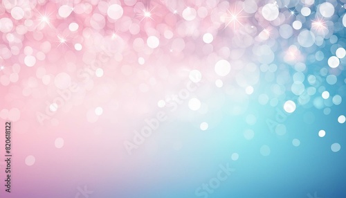 Glitter effect, pink and light blue gradation