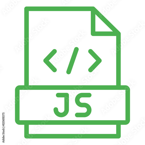 Javascript Vector Icon Design Illustration