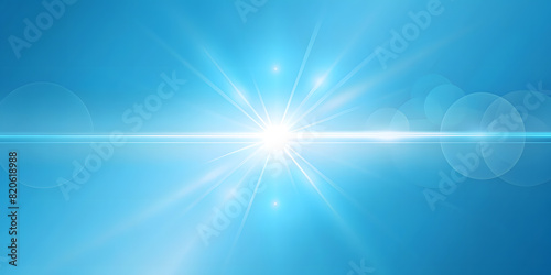 Top View of Light Blue Transparent Surface with Glare Reflection, Copy Space. Perfect for: Minimalist Designs, Modern Art, Futuristic Themes.
