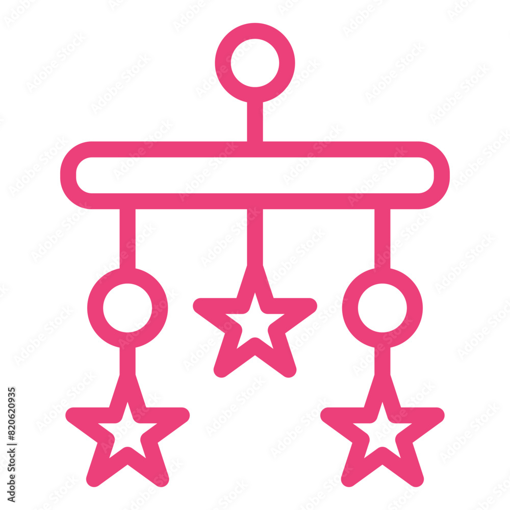 Crib toy Vector Icon Design Illustration Crib toy Vector Icon Design Illustration