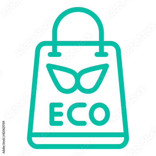 Eco bag Vector Icon Design Illustration