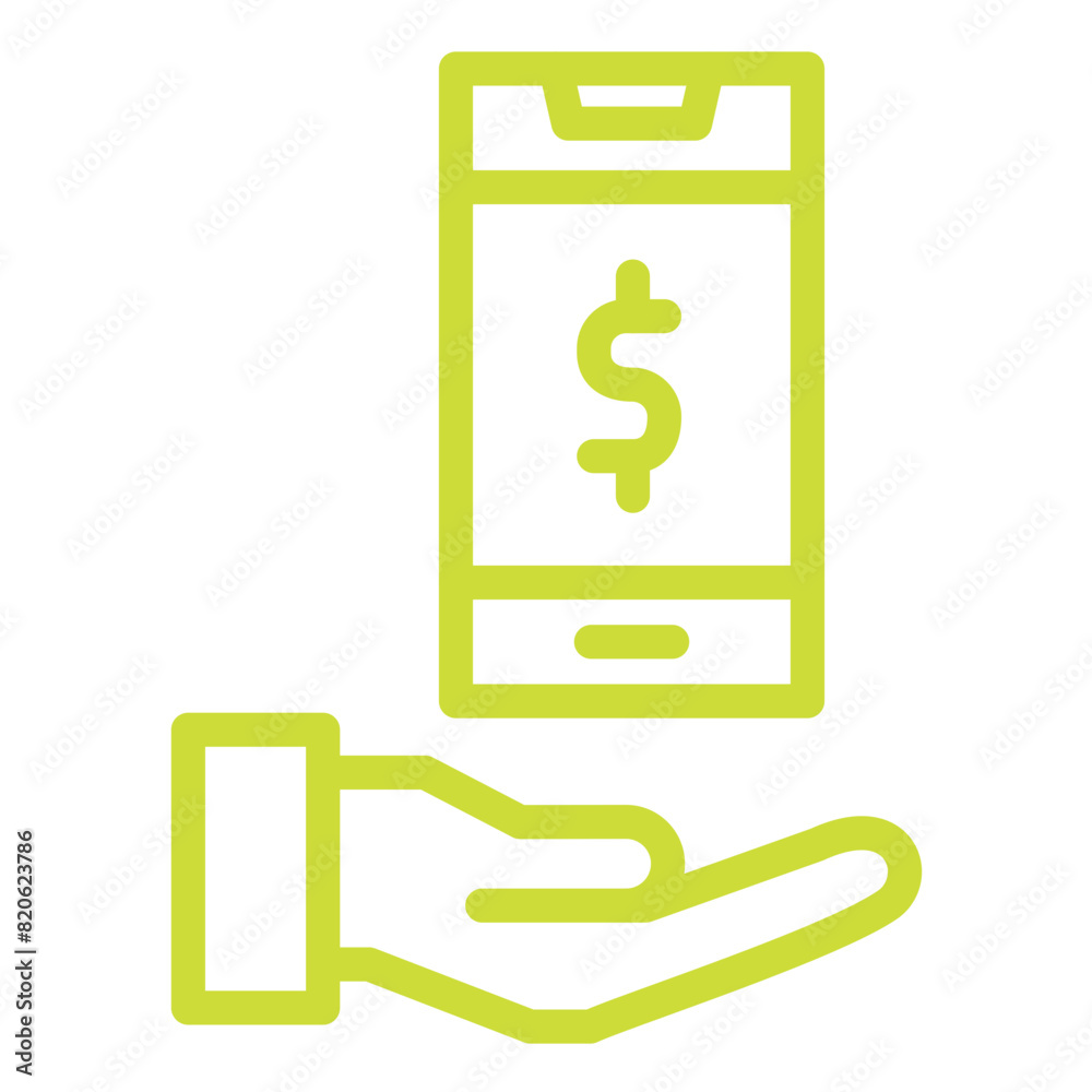 Mobile Banking Vector Icon Design Illustration Mobile Banking Vector Icon Design Illustration