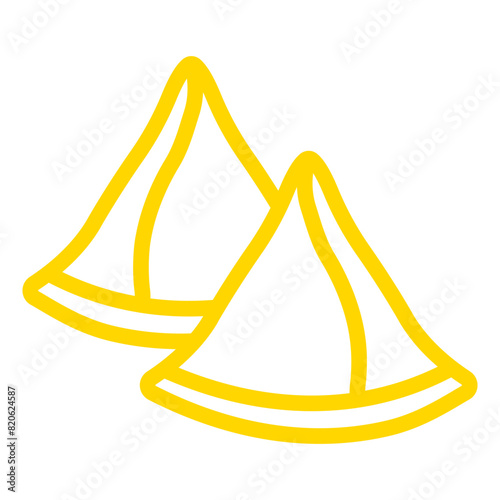 Samosa Vector Icon Design Illustration