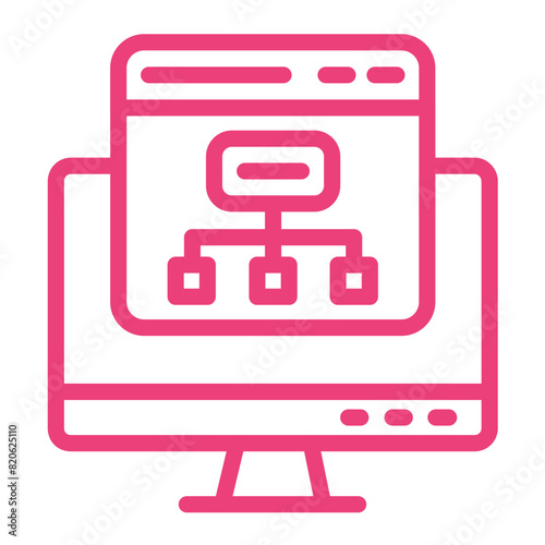 Sitemap Vector Icon Design Illustration