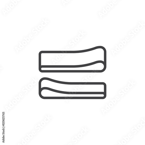 Resistance Band line icon