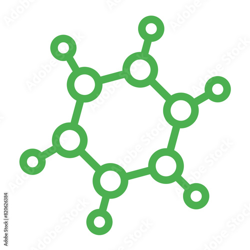 Bio molecules Vector Icon Design Illustration