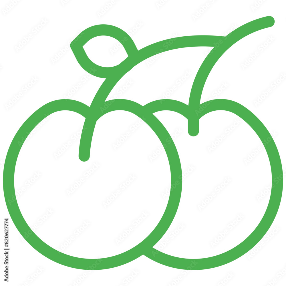 Cherry Vector Icon Design Illustration Cherry Vector Icon Design Illustration