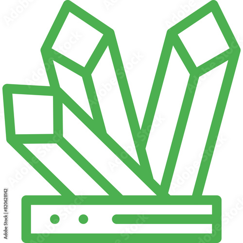 Crystals Vector Icon Design Illustration