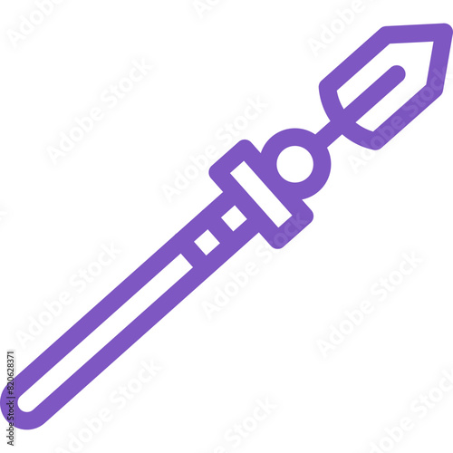 Lance Vector Icon Design Illustration