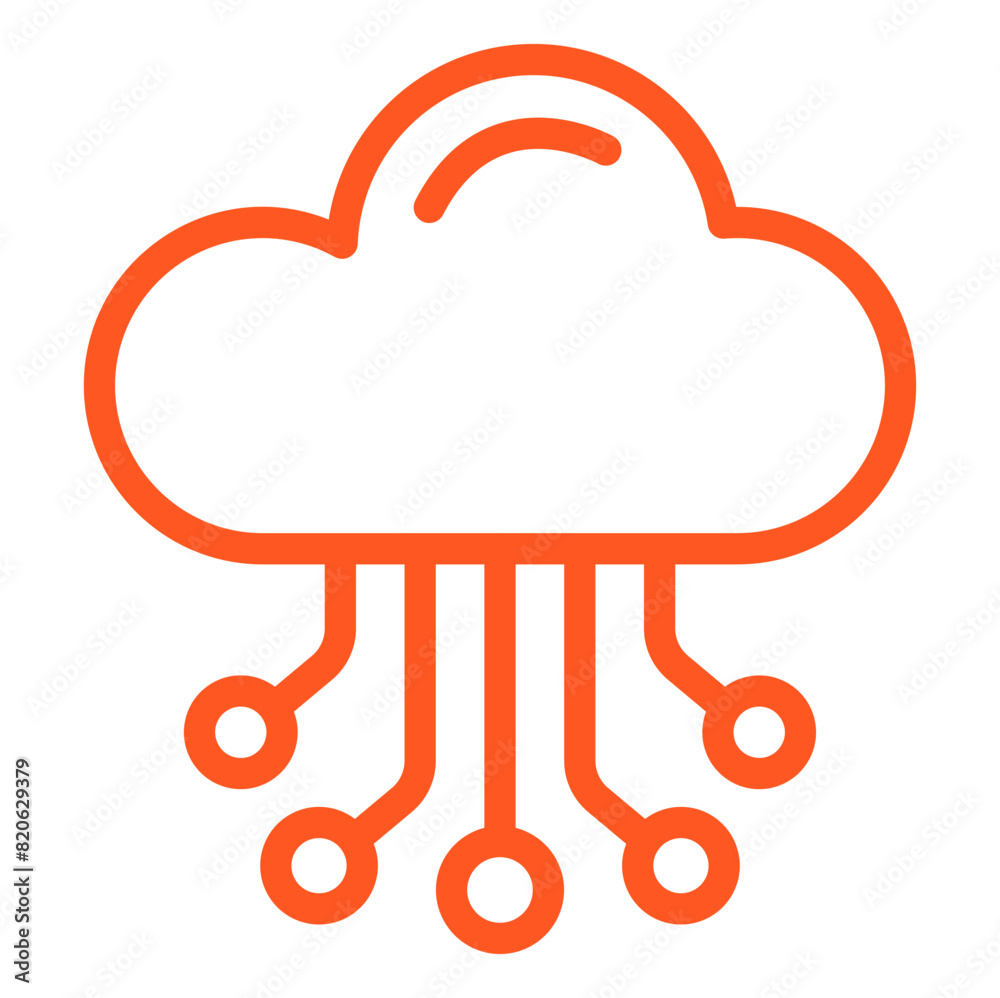 Cloud Hosting Vector Icon Design Illustration Cloud Hosting Vector Icon Design Illustration