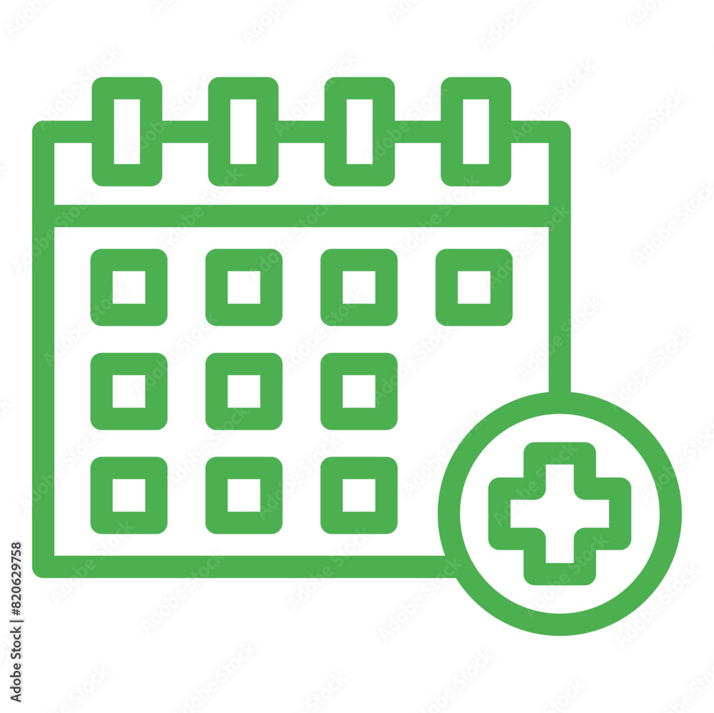 Obraz premium Calendar Vector Icon Design Illustration