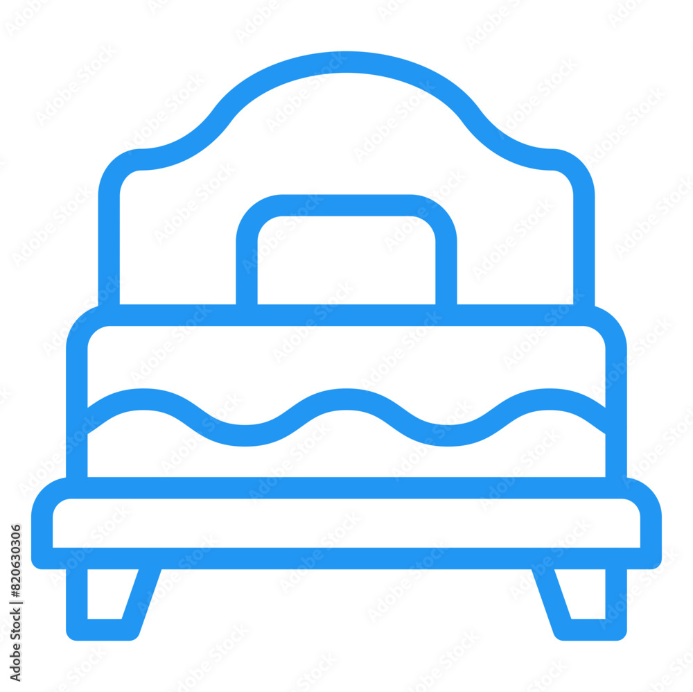 Single Bed Vector Icon Design Illustration Single Bed Vector Icon Design Illustration