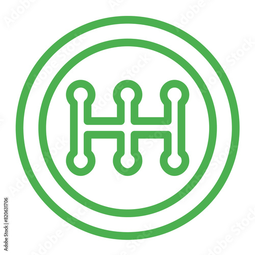 Gear transmission Vector Icon Design Illustration