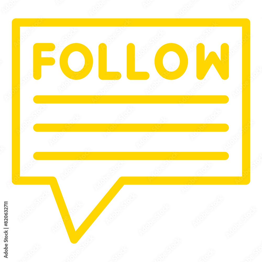 Follow Up Vector Icon Design Illustration Follow Up Vector Icon Design Illustration