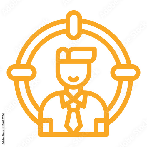 Head Hunting Vector Icon Design Illustration
