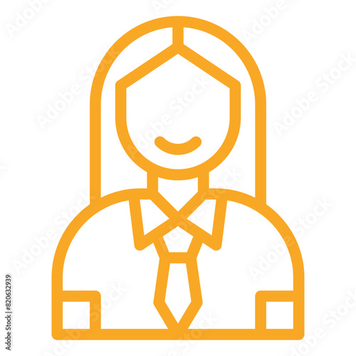 Businesswoman Vector Icon Design Illustration