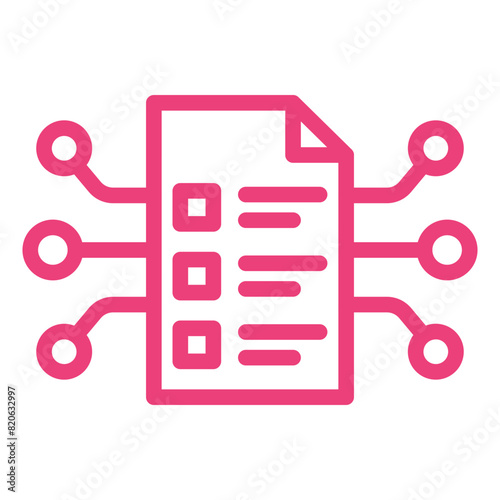 Smart Contract Vector Icon Design Illustration