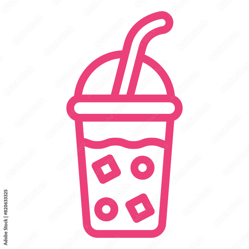Iced Coffee Vector Icon Design Illustration Iced Coffee Vector Icon Design Illustration