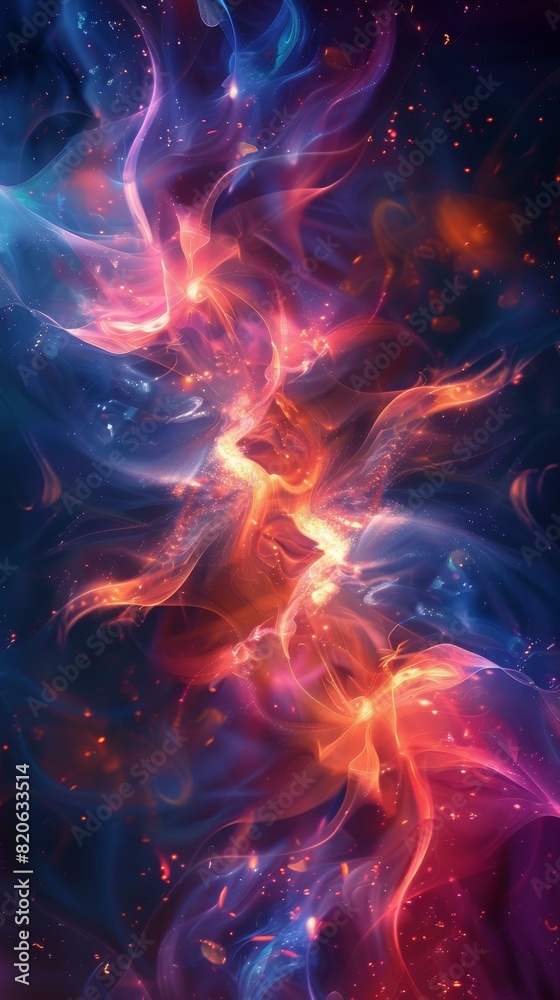 Fototapeta premium Phoenix Rising from the Ashes: A Symbol of Rebirth and Hope