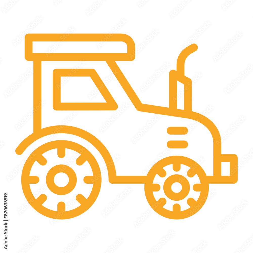 Tractor Vector Icon Design Illustration