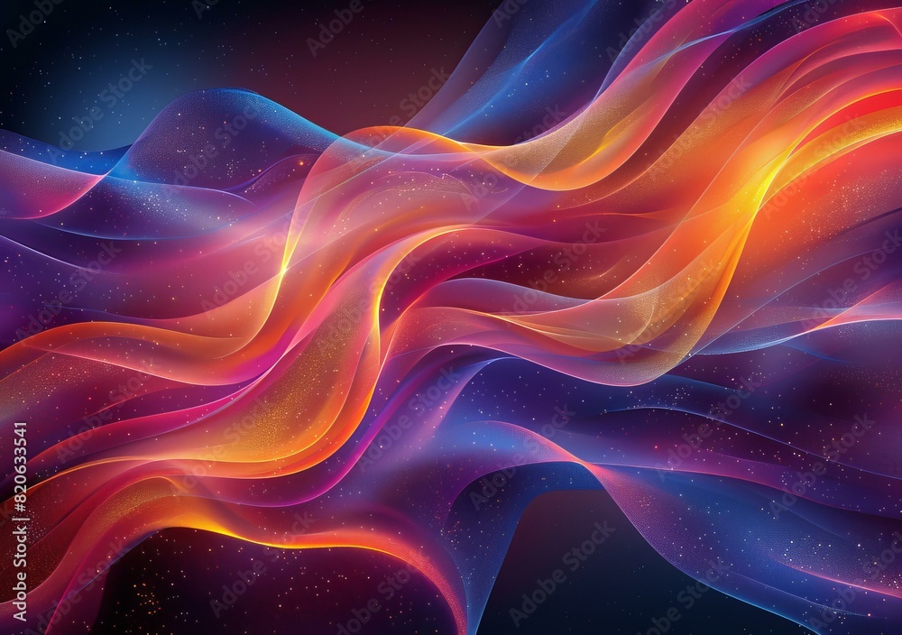 Abstract Colorful Wavy Background Abstract Colorful Wavy Background