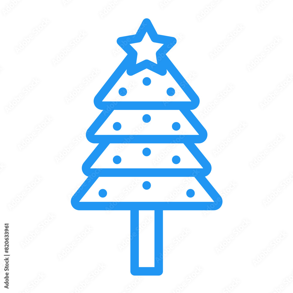 Christmas tree Vector Icon Design Illustration Christmas tree Vector Icon Design Illustration