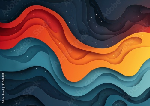 Abstract Colorful Waves Background - Vibrant Gradient Design