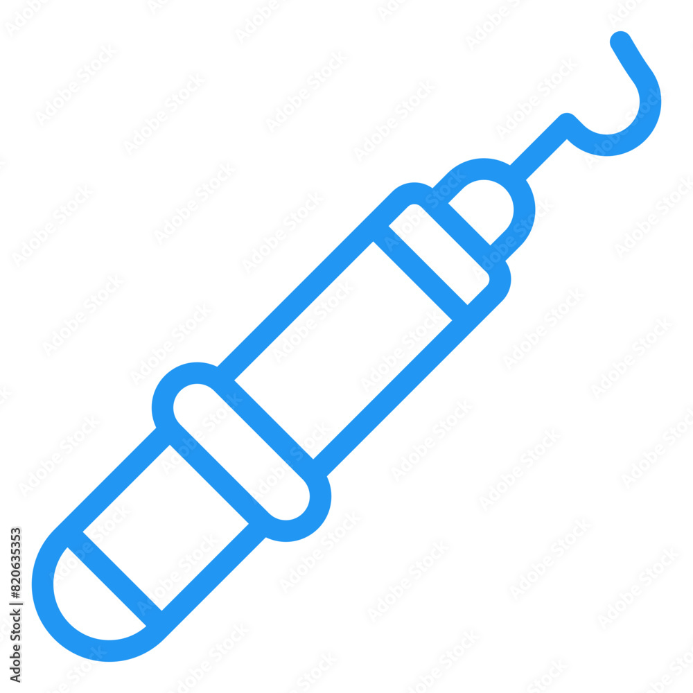 Dental Probe Vector Icon Design Illustration Dental Probe Vector Icon Design Illustration