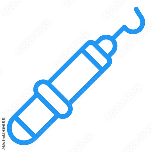 Dental Probe Vector Icon Design Illustration