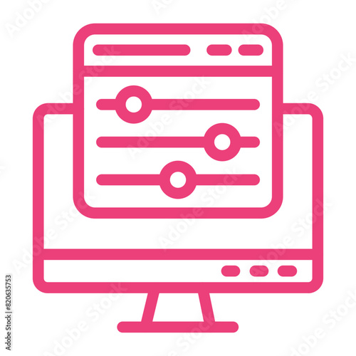 Color control Vector Icon Design Illustration