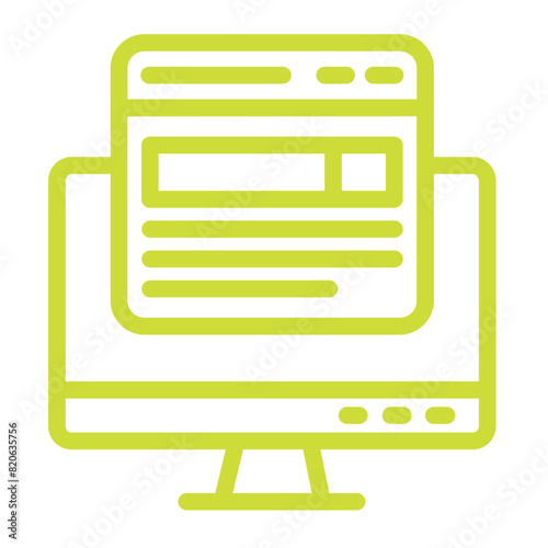 Front end Vector Icon Design Illustration