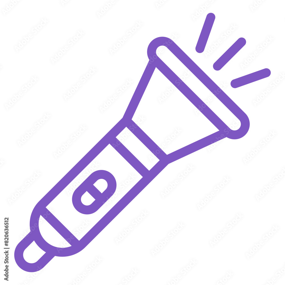 Flashlight Vector Icon Design Illustration Flashlight Vector Icon Design Illustration