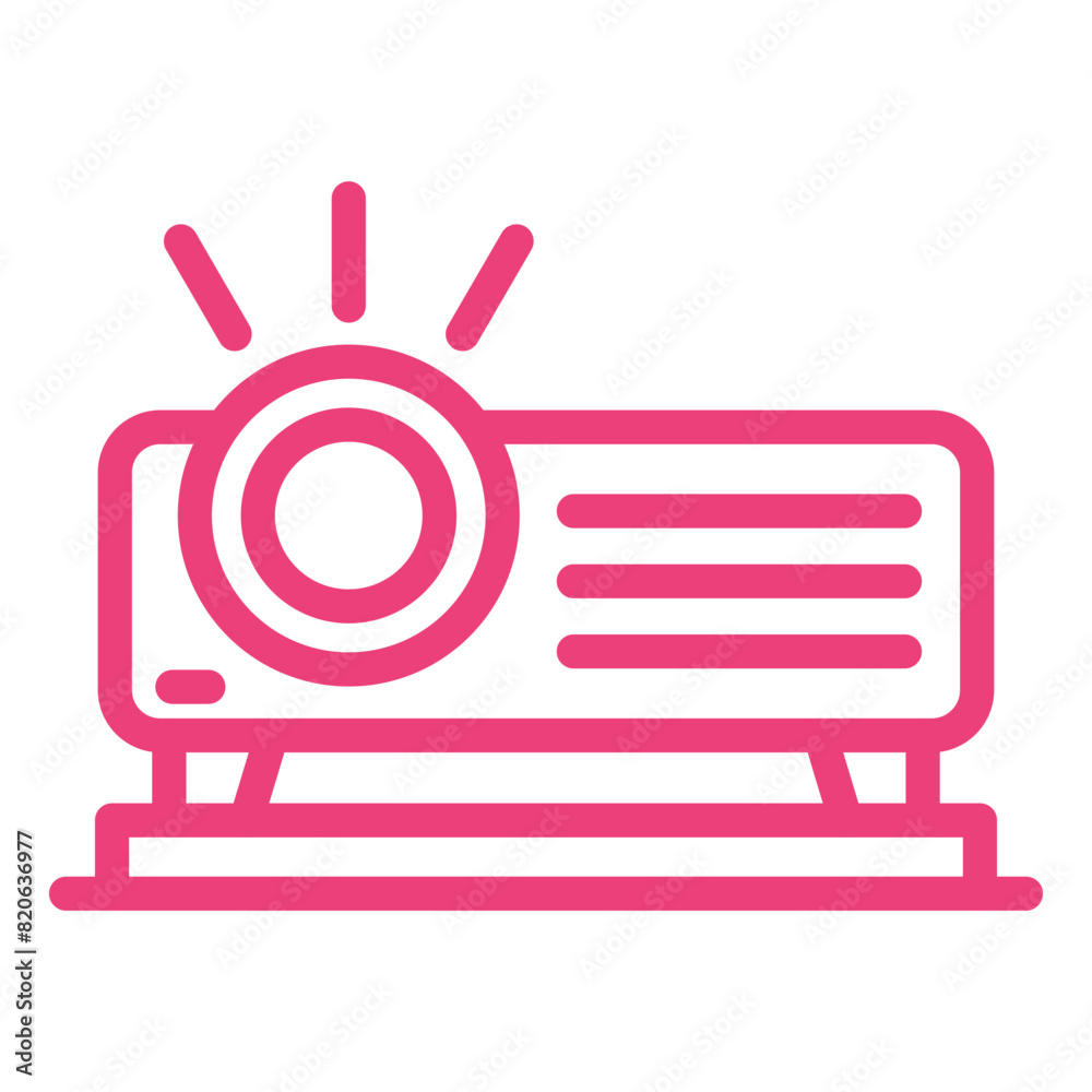 Projector Vector Icon Design Illustration Projector Vector Icon Design Illustration