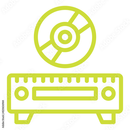 Cd Player Vector Icon Design Illustration