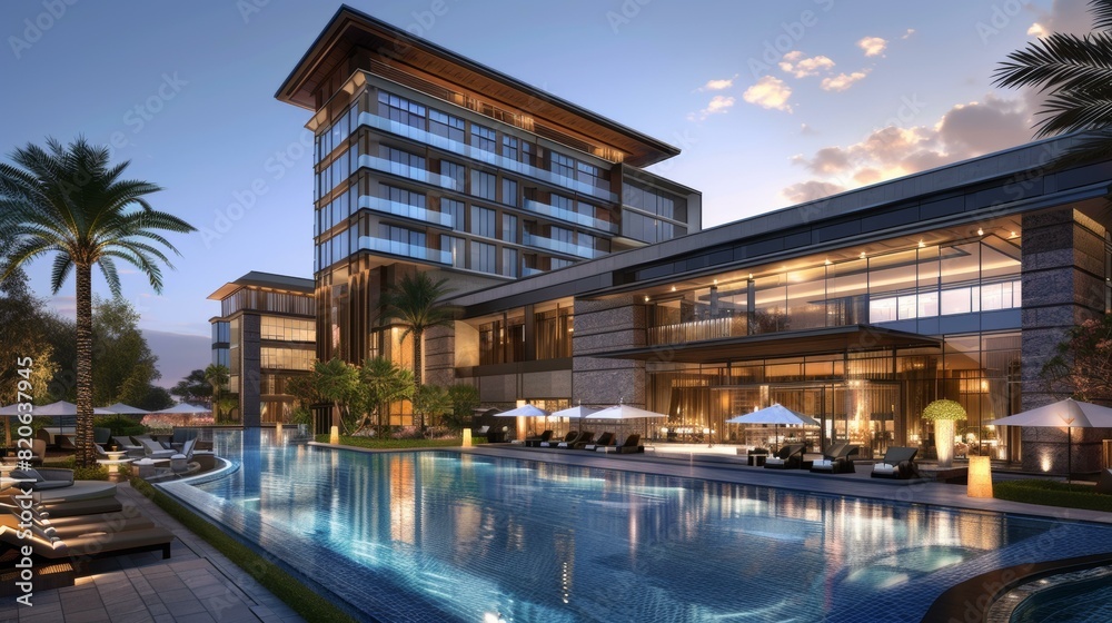 Luxury Beachfront Hotel with Sunset Views Luxury Beachfront Hotel with Sunset Views