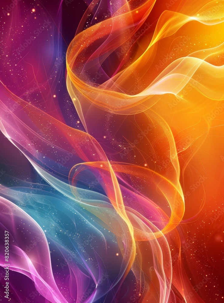 Fototapeta premium Cosmic Canvas: A Colorful Nebula