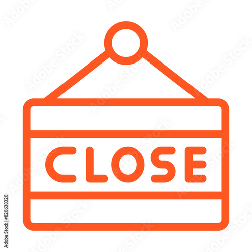Close Sign Vector Icon Design Illustration