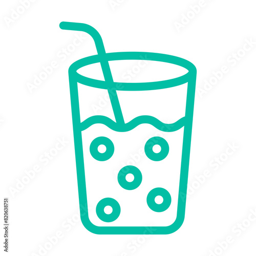 Drinking Water Vector Icon Design Illustration