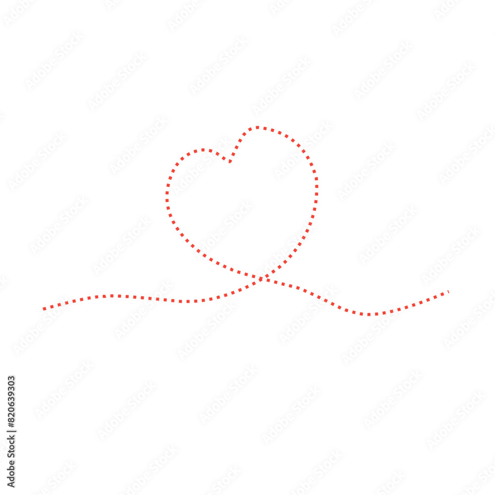 Hand drawn heart line art Hand drawn heart line art