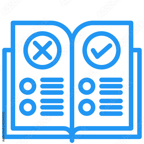 Rules Vector Icon Design Illustration