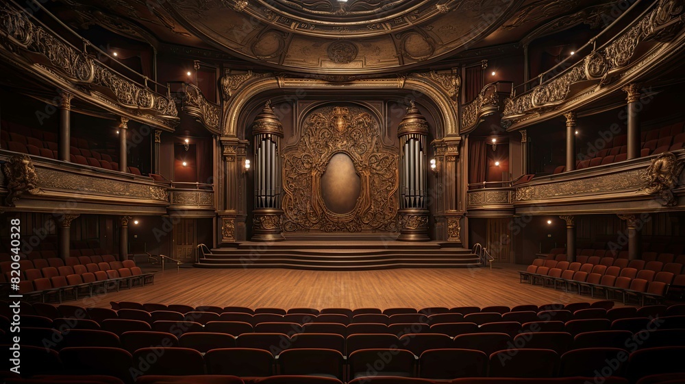 Obraz premium Interior of the church of the holy sepulchre. AI generated art illustration.