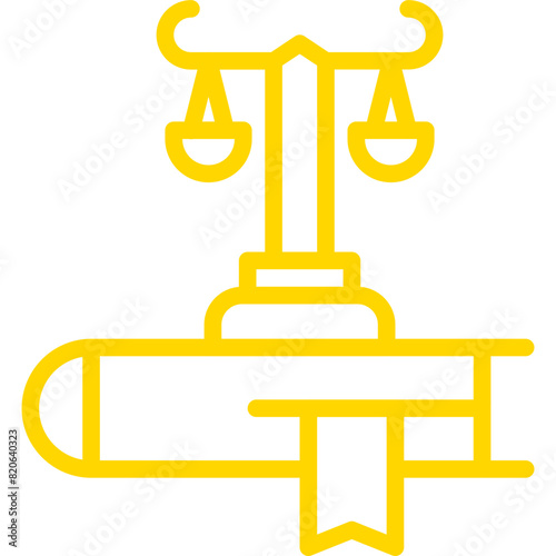 Law Vector Icon Design Illustration
