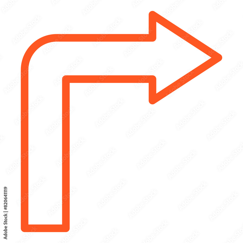 Turn right Vector Icon Design Illustration Turn right Vector Icon Design Illustration