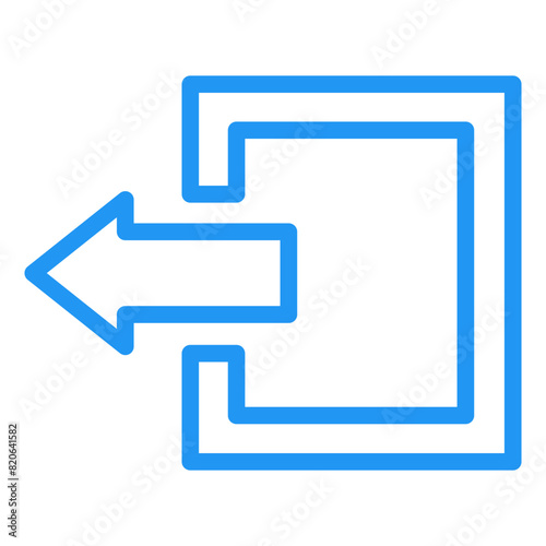 Log out Vector Icon Design Illustration